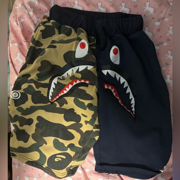 Bathing ape (bape) boys XXL men’s (small)shorts - Picture 1 of 4